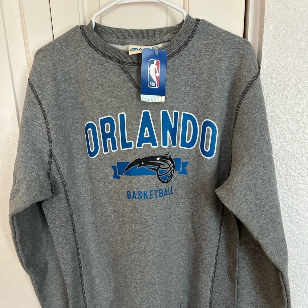 Orlando Basketball NBA Crewneck Sweatshirt Sz M Blue 84 Cotton Blend New